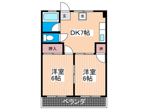 江島マンションの物件間取画像